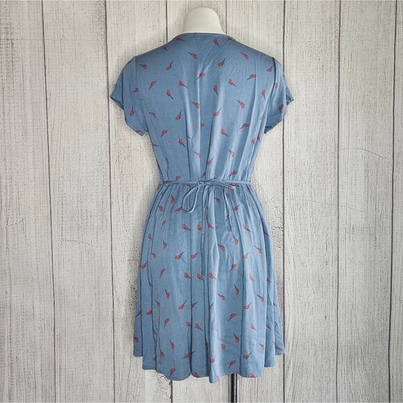 Junkfood David Bowie Lightning Bolt Print Midi Dress, size Medium - Picture 4 of 5